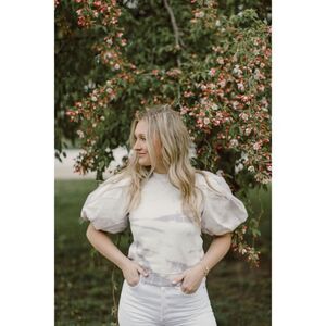 Ulla Johnson - Elliot Pullover in Thistle Tie Dye MEDIUM